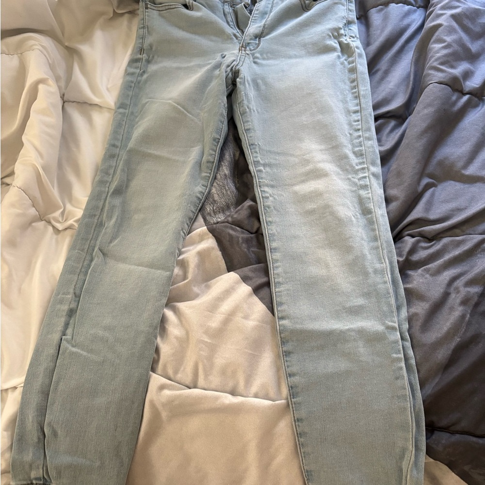 High Waisted Light Blue Women's Jeans